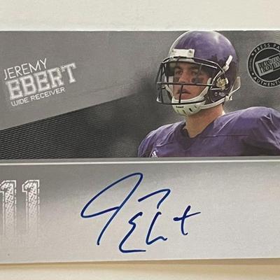 Northwestern Wildcats Jeremy Ebert signed 2012 Press Pass Authentics trading card