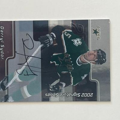 Dallas Stars Darryl Sydor 2002 In the Game #182 signed trading card