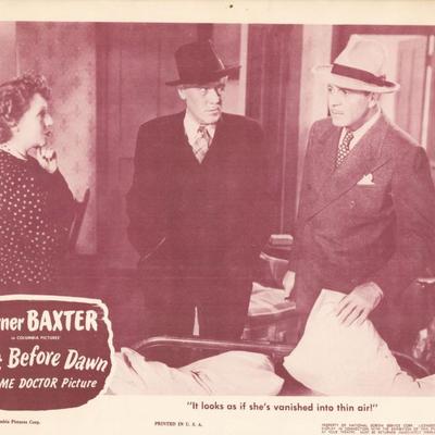 Just Before Dawn 1946 original vintage lobby card
