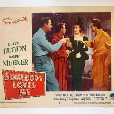 Somebody Loves Me original 1953 vintage lobby card