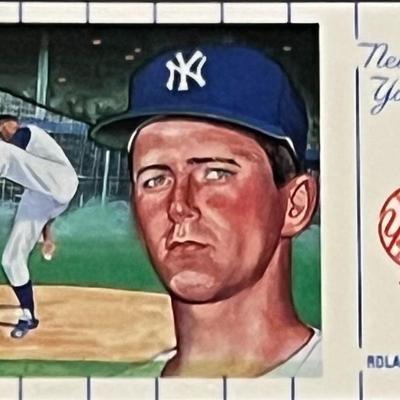 1961 New York Yankees Team Roland Sheldon Postcard Series No.3. Card 7 of 12