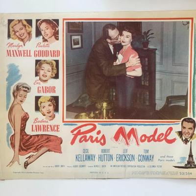 Paris Model
original 1953 vintage lobby card