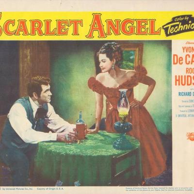 Scarlet Angel 1952 original vintage lobby card
