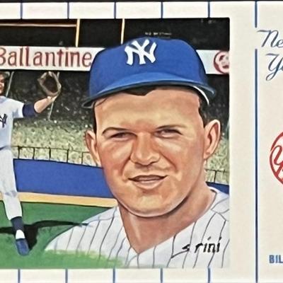 1961 New York Yankees Team Bill Skowron Postcard Series No.1. Card 3 of 12