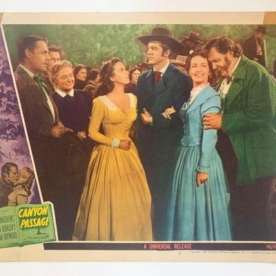Canyon Passage original 1946 vintage lobby card