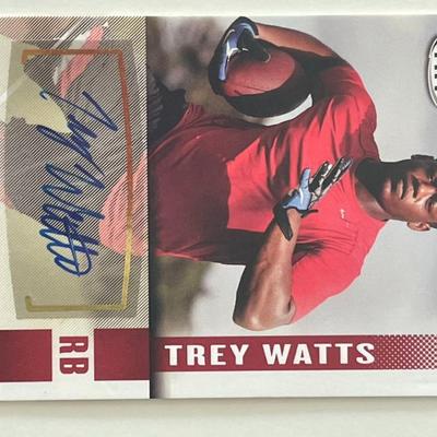 Trey Watts signed autograph card