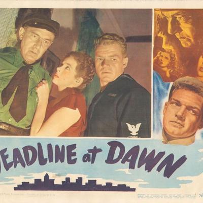 Deadline at Dawn 1946 original vintage lobby card