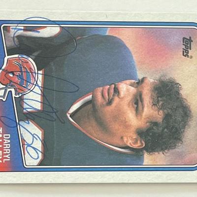Buffalo Bills Darryl Talley 1986 Topps #228 signed card