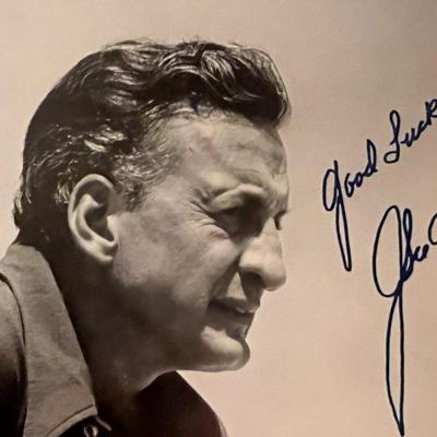 John C. Scott facsimile signed photo. 5x7 inches