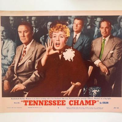 Tennessee Champ original 1954 vintage lobby card