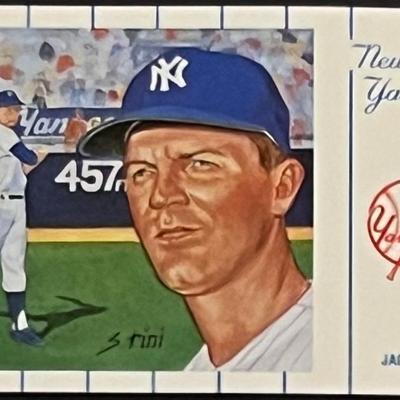 1961 New York Yankees Team Jack Reed Postcard Series No.2. Card 10 of 12