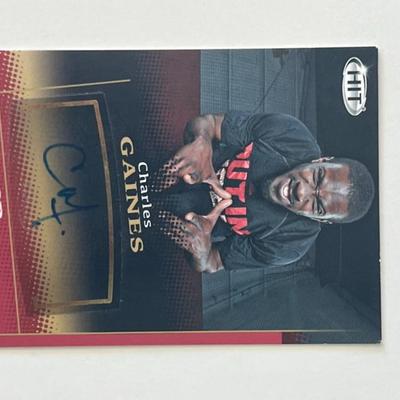 Charles Gaines signed autograph card