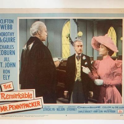The Remarkable Mr. Pennypacker original 1959 vintage lobby card