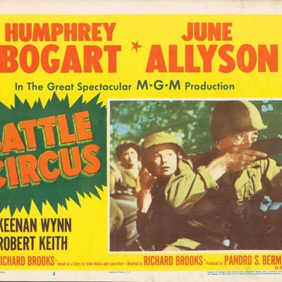 Battle Circus 1953 original vintage lobby card