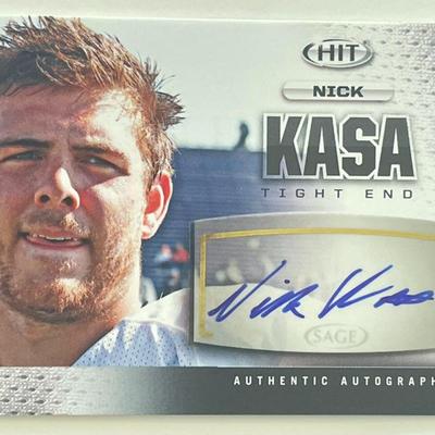 Nick Kasa signed autograph card