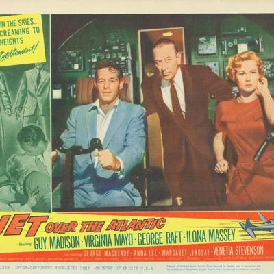 Jet Over the Atlantic 1959 original vintage lobby card