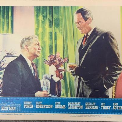 The Best Man 1964 original lobby card set