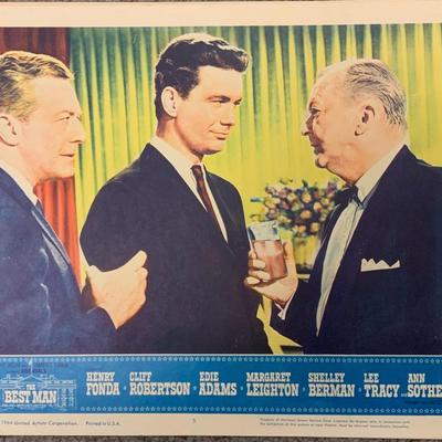 The Best Man 1964 original lobby card set