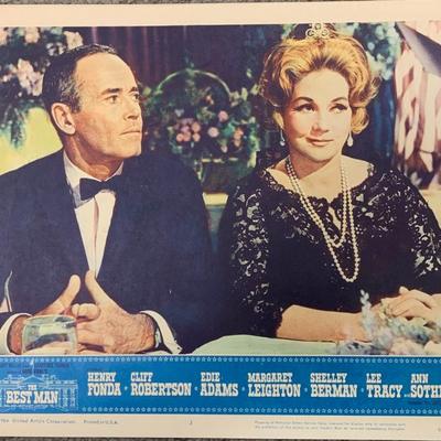 The Best Man 1964 original lobby card set