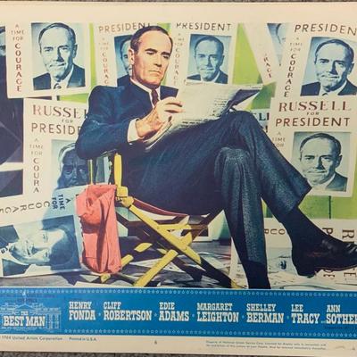 The Best Man 1964 original lobby card set