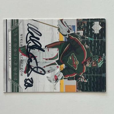 Minnesota Wild Nicklas BÃ¤ckstrÃ¶m 2006 Upper Deck #220 signed trading card