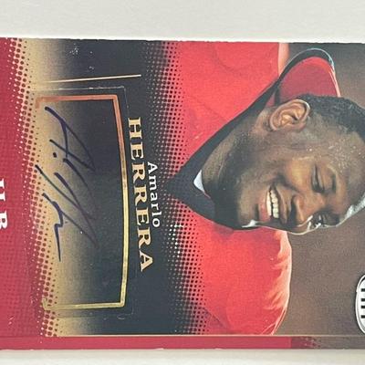 Amarlo Herrera signed autograph card