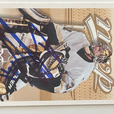 Pittsburgh Penguins SÃ©bastien Caron 2003 Upper Deck #342 signed trading card