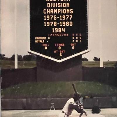 1985 Royals Media guide. 4x9 inches