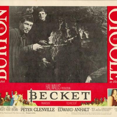 Becket 1964 original vintage lobby card