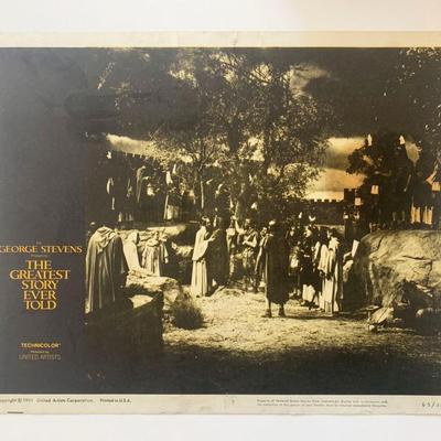 The Greatest Story Ever Told original 1965 vintage lobby card