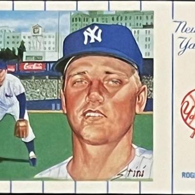 1961 New York Yankees Team Roger Maris Postcard Series No.2. Card 1 of 12