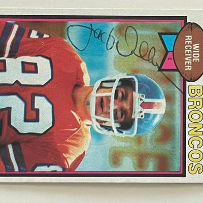 Denver Broncos Jack Dolbin 1979 Topps #484 signed trading card