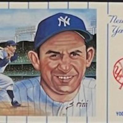 1961 New York Yankees Team Yogi Berra Postcard Series No.1. Card 1 of 12