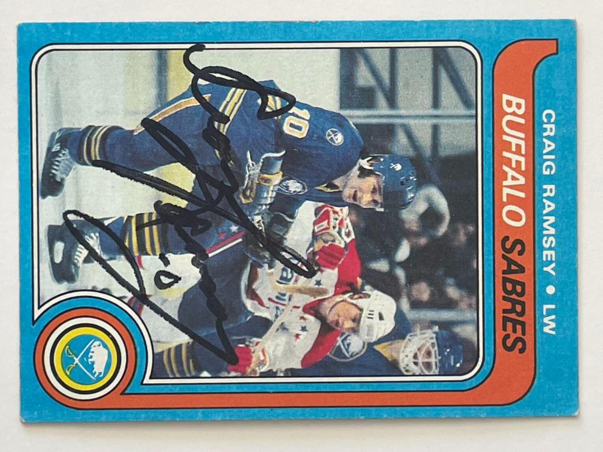 Buffalo Sabres Craig Ramsay 1979 Topps #207 signed trading card ...