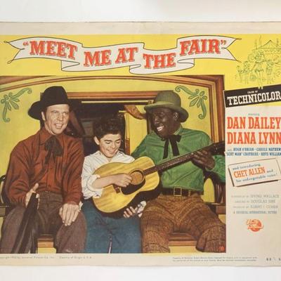 Meet Me at the Fair original 1953 vintage lobby card