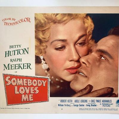 Somebody Loves Me original 1953 vintage lobby card