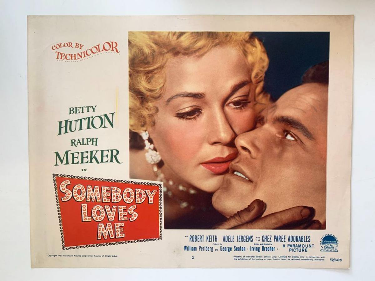 Somebody Loves Me original 1953 vintage lobby card | EstateSales.org