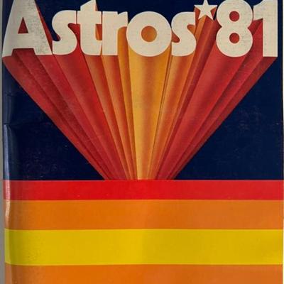 1981 Astros media guide. 4x9 inches