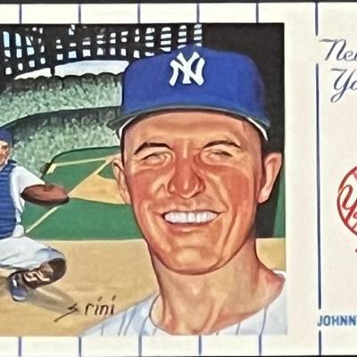 1961 New York Yankees Team Johnny Blanchard Postcard Series No.1. Card 7 of 12