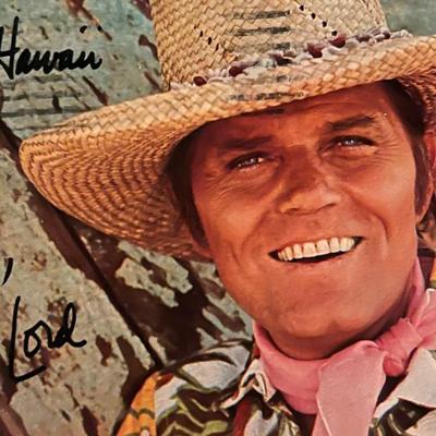 Jack Lord facsimile signed postcard. 3x5 inches