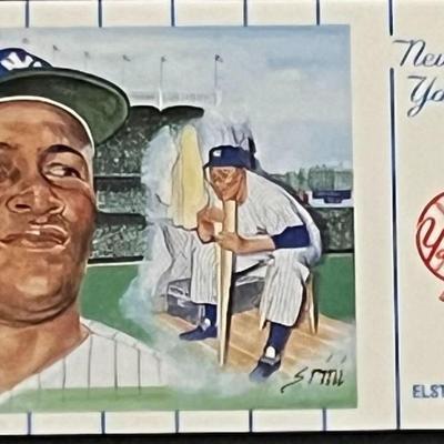 1961 New York Yankees Team Elston Howard Postcard Series No.2. Card 12 of 12