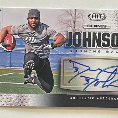 Dennis Johnson signed autograph card