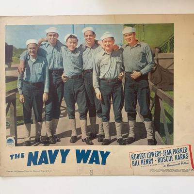 The Navy Way original 1954 vintage lobby card