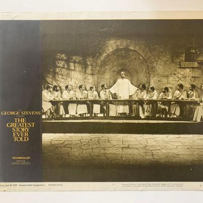 The Greatest Story Ever Told original 1965 vintage lobby card