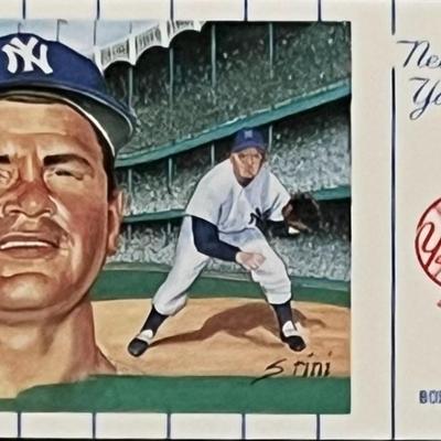 1961 New York Yankees Bob Turley Postcard Series No.3. Card 9 of 12