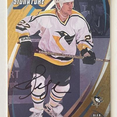 Pittsburgh Penguins Alexei Kovalev 2003 In The Game #10 signed trading card