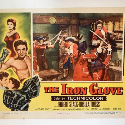 The Iron Glove original 1954 vintage lobby card