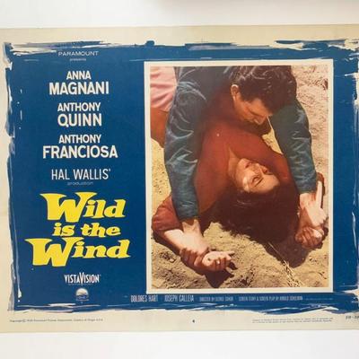 Wild is the Wind original 1958 vintage lobby card