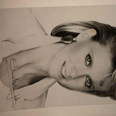 Olivia Newton John facsimile signed photo. 5x7 inches