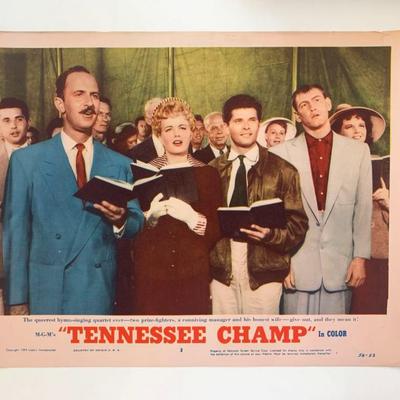 Tennessee Champ original 1954 vintage lobby card